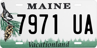 ME license plate 7971UA
