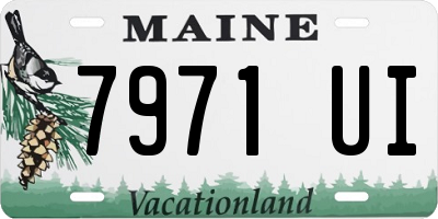ME license plate 7971UI
