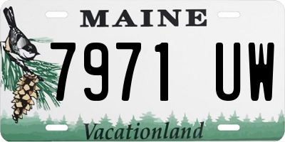 ME license plate 7971UW