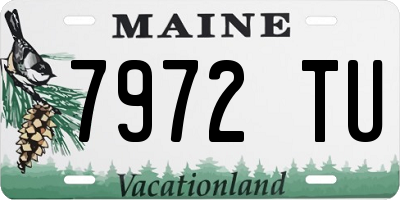 ME license plate 7972TU