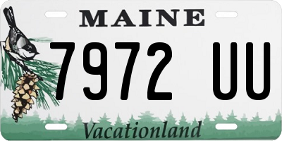 ME license plate 7972UU