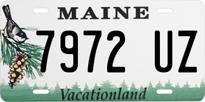 ME license plate 7972UZ