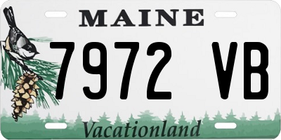 ME license plate 7972VB