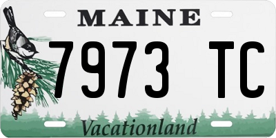 ME license plate 7973TC