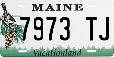 ME license plate 7973TJ