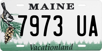 ME license plate 7973UA