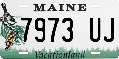 ME license plate 7973UJ