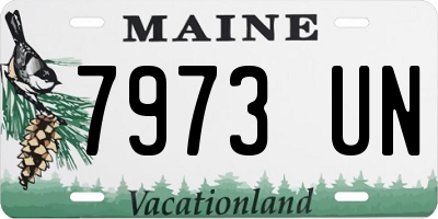 ME license plate 7973UN