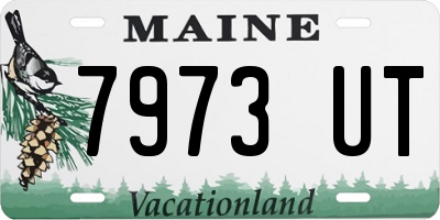 ME license plate 7973UT