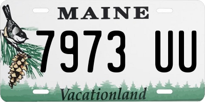 ME license plate 7973UU