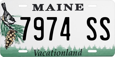 ME license plate 7974SS