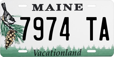 ME license plate 7974TA