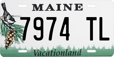 ME license plate 7974TL