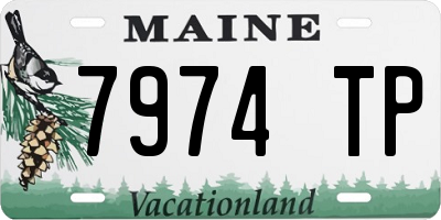 ME license plate 7974TP