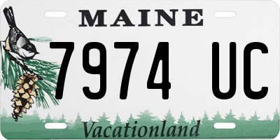 ME license plate 7974UC