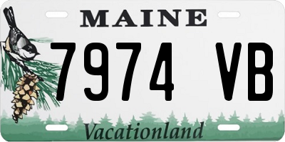 ME license plate 7974VB