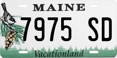 ME license plate 7975SD