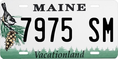 ME license plate 7975SM