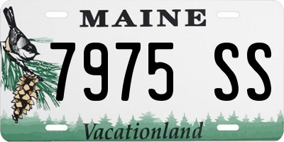 ME license plate 7975SS