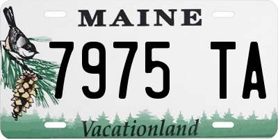 ME license plate 7975TA