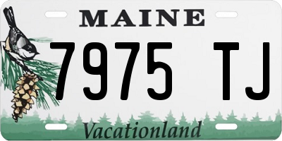 ME license plate 7975TJ
