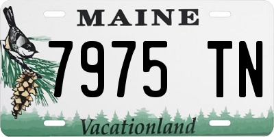 ME license plate 7975TN