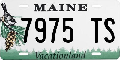 ME license plate 7975TS