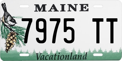 ME license plate 7975TT
