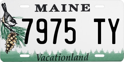 ME license plate 7975TY