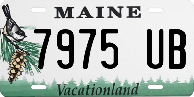 ME license plate 7975UB