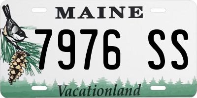 ME license plate 7976SS