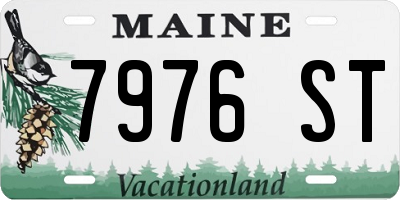 ME license plate 7976ST