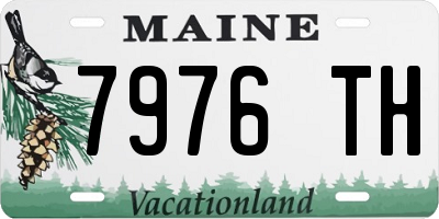 ME license plate 7976TH