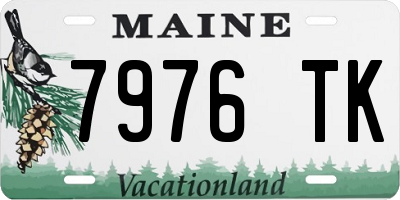 ME license plate 7976TK