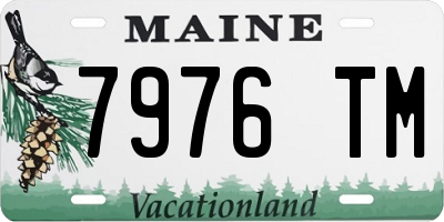 ME license plate 7976TM