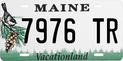 ME license plate 7976TR