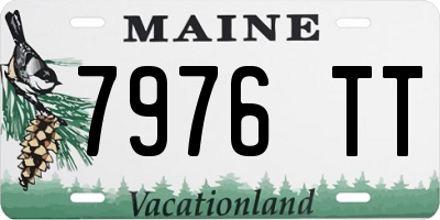 ME license plate 7976TT