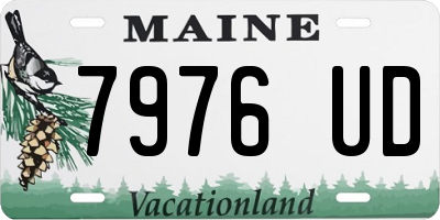 ME license plate 7976UD