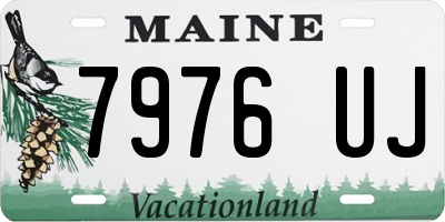 ME license plate 7976UJ