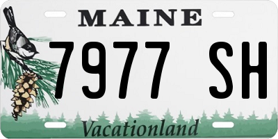 ME license plate 7977SH
