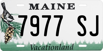 ME license plate 7977SJ