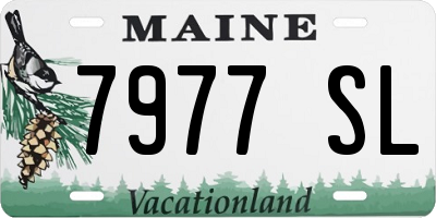 ME license plate 7977SL