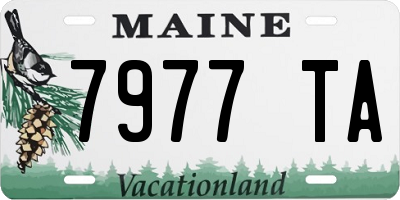ME license plate 7977TA