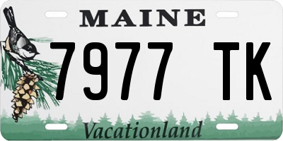 ME license plate 7977TK
