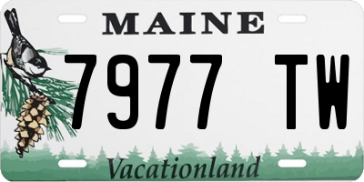 ME license plate 7977TW