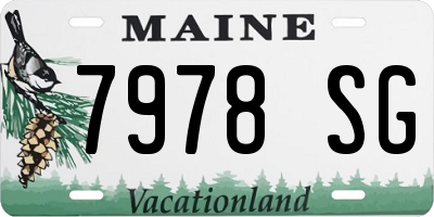 ME license plate 7978SG