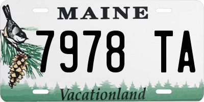 ME license plate 7978TA
