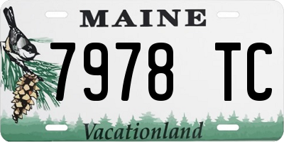 ME license plate 7978TC