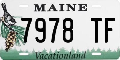 ME license plate 7978TF