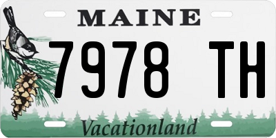 ME license plate 7978TH